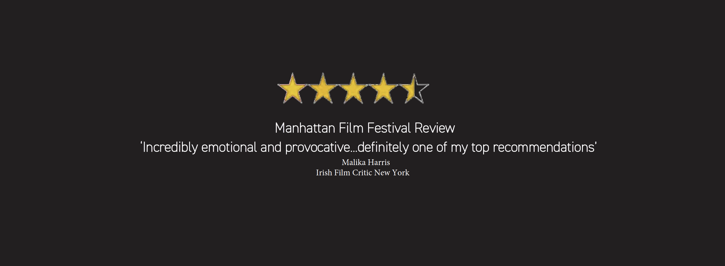 MANHATTAN FF RREVIEW 4.5 STARS MANHATTAN FF RREVIEW 4.5 STARS